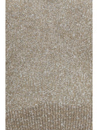Brunello Cucinelli Sequined V-neck Sweater - Brown Caldo+Brown Dark