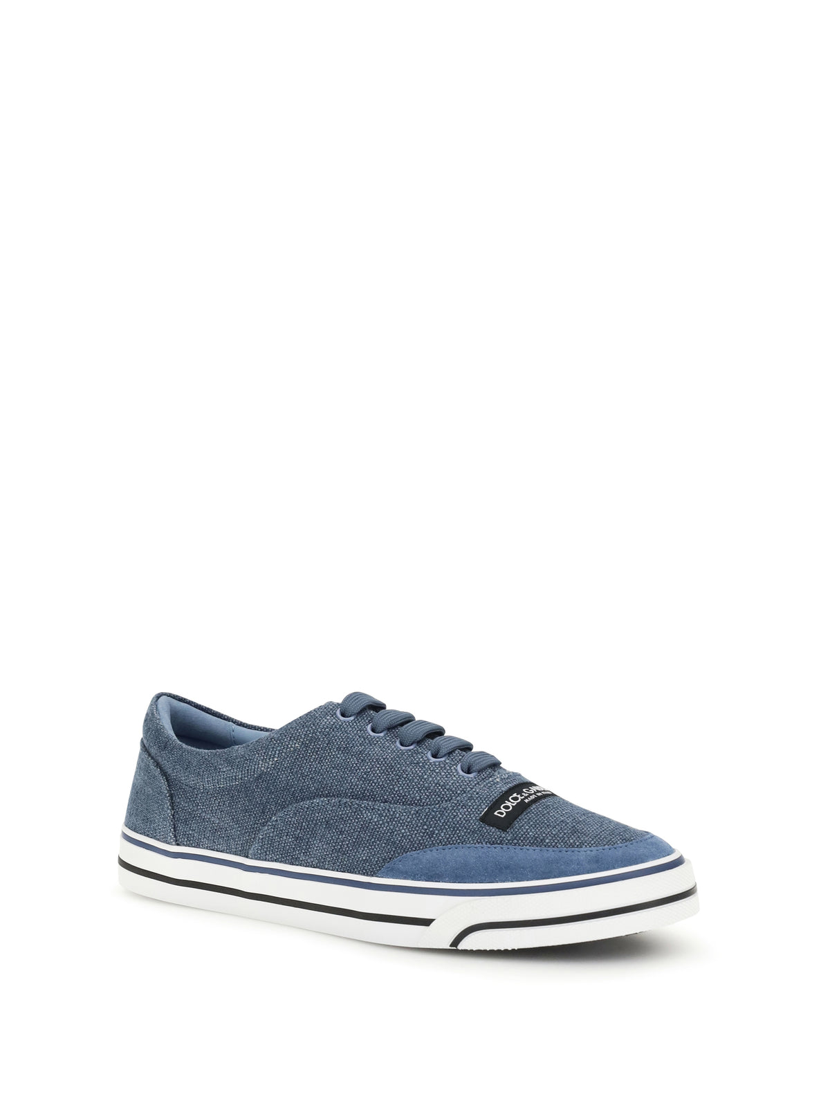 Dolce & Gabbana DG Sailing linen Sneakers - Carta Zucchero/Avio