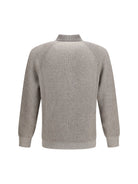 Brunello Cucinelli Cashmere Milano Stitch Polo Sweater with zip - 9756+9777