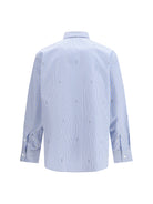 Gucci Striped cotton poplin Shirt - Azure/Blue/Mc