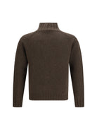 Aragona Cashmere High neck Sweater - Corteccia