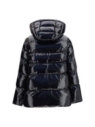 Pinko Hooded Eleodoro Down Jacket - Black Limousine