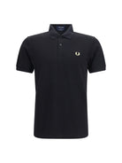 Fred Perry M3 cotton piqué Polo - Black/Champagne