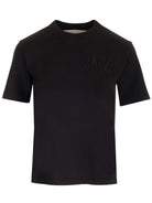 Palm Angels Black T-Shirt With Monogram