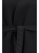 Fendi FF Zucca wool Coat - Black
