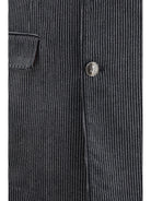 Brunello Cucinelli Ribbed double-breasted Suit - Grey