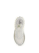 Valentino Garavani Stud Up Sneakers in leather and nylon - White/Bia/Bia/Bia/Grey/P.Grey