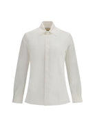 Valentino Rockstud Untitled Cotton Shirt - White