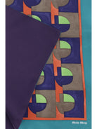 Miu Miu Geometric print Scarf - Assenzio+Begonia