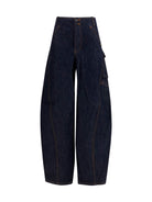 Self-Portrait Cargo Jeans - Blue