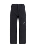 C.P. Company Stretch cotton satin Cargo Pants - Black