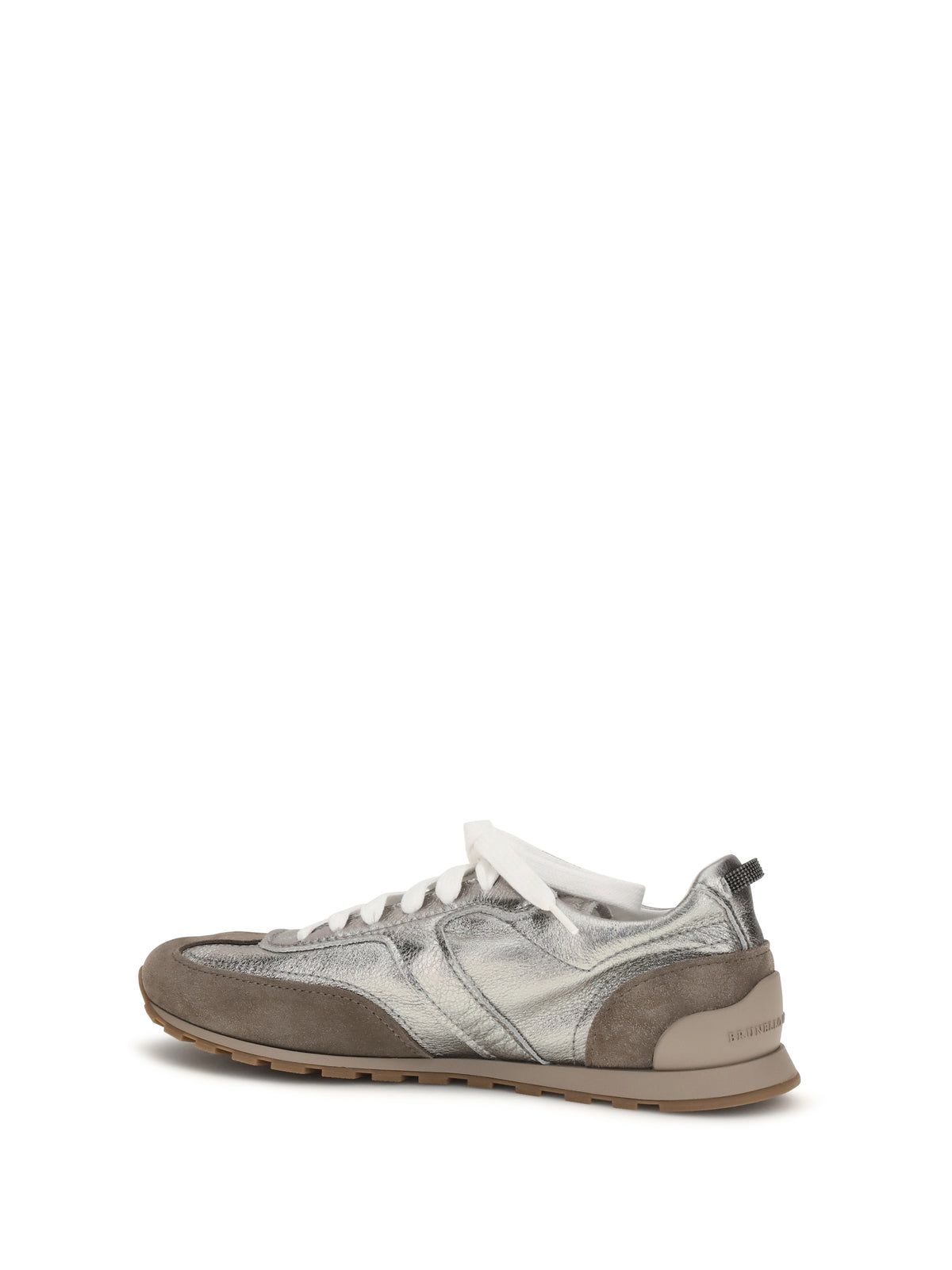Brunello Cucinelli Suede Sneakers - Titanium