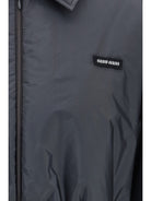 Miu Miu Technical fabric and shearling windbreaker Jacket - Ematite
