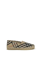 Burberry Mews Check Espadrilles - Sand Ip Check