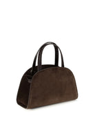 Tory Burch Small Romy suede Top Handle Bag - Dark Cocoa