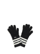 Y-3 Stripes knit Gloves - Black
