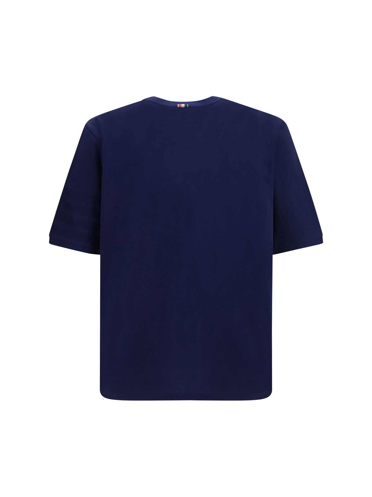 Thom Browne Jersey T-shirt with ribbed cuffs - Navy