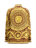 Versace Printed silk Shirt - Burgundy/Gold