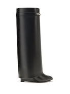 Givenchy Leather Shark Boots - Black/Silvery