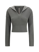 Rick Owens Euca Virgin Wool Sweater with V neck