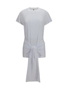 Toteme Draped-waist jersey T-shirt - White