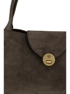 Versace Medium Vivian Shoulder Bag - Taupe Gold