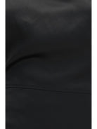 Khaite Harlin draped ramie-blend satin Dress - Black