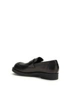 MM6 Maison Margiela Loafers with visible topstitching - Black