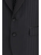 Dolce & Gabbana Striped peak-lapel Blazer - Black