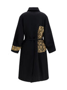 Dries Van Noten Alpaca and wool Coat with embroidery - Black