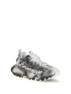 Balenciaga Track Stencil Sneakers - Black / White