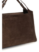 Brunello Cucinelli Sartorial suede Shoulder Bag - Espresso
