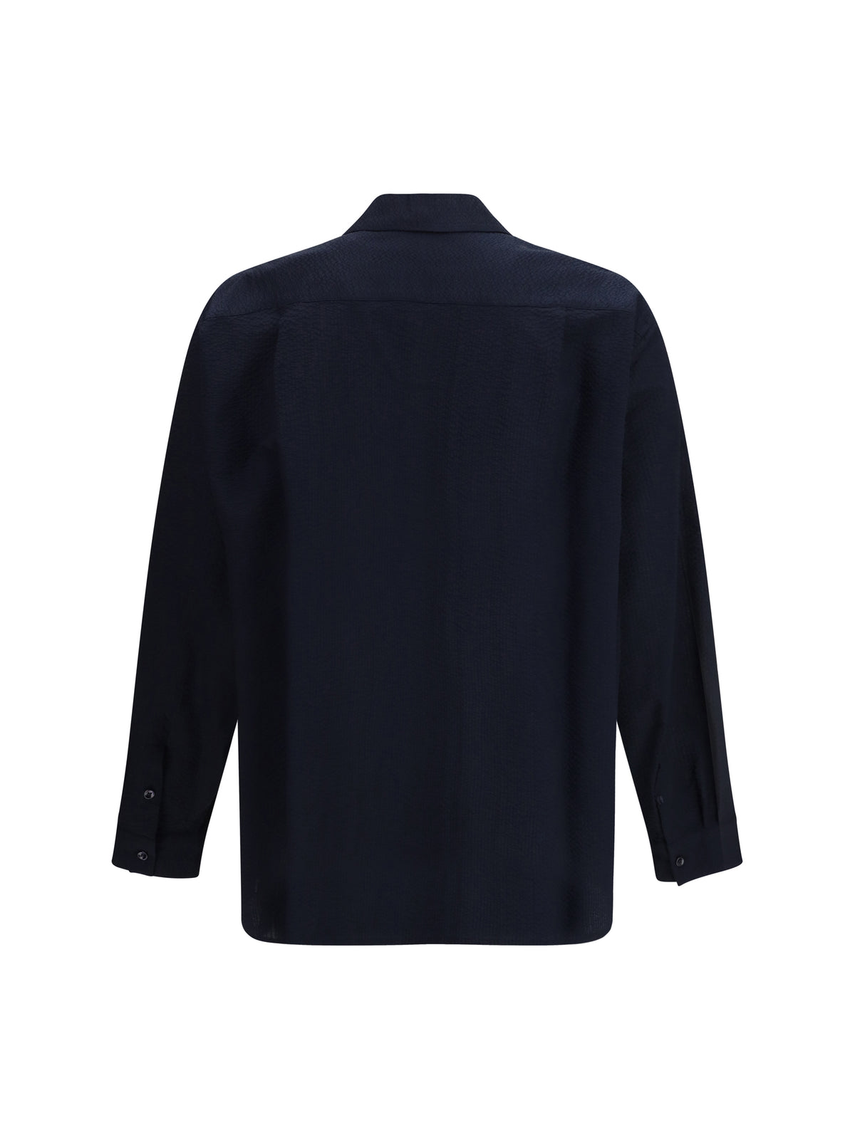 Giorgio Armani Cotton Shirt with classic collar - Night Sky