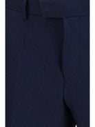Hugo Boss Black Linen and mohair Suit - Dark Blue