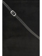 Phoebe Philo Glove suede Clutch - Black  Silver