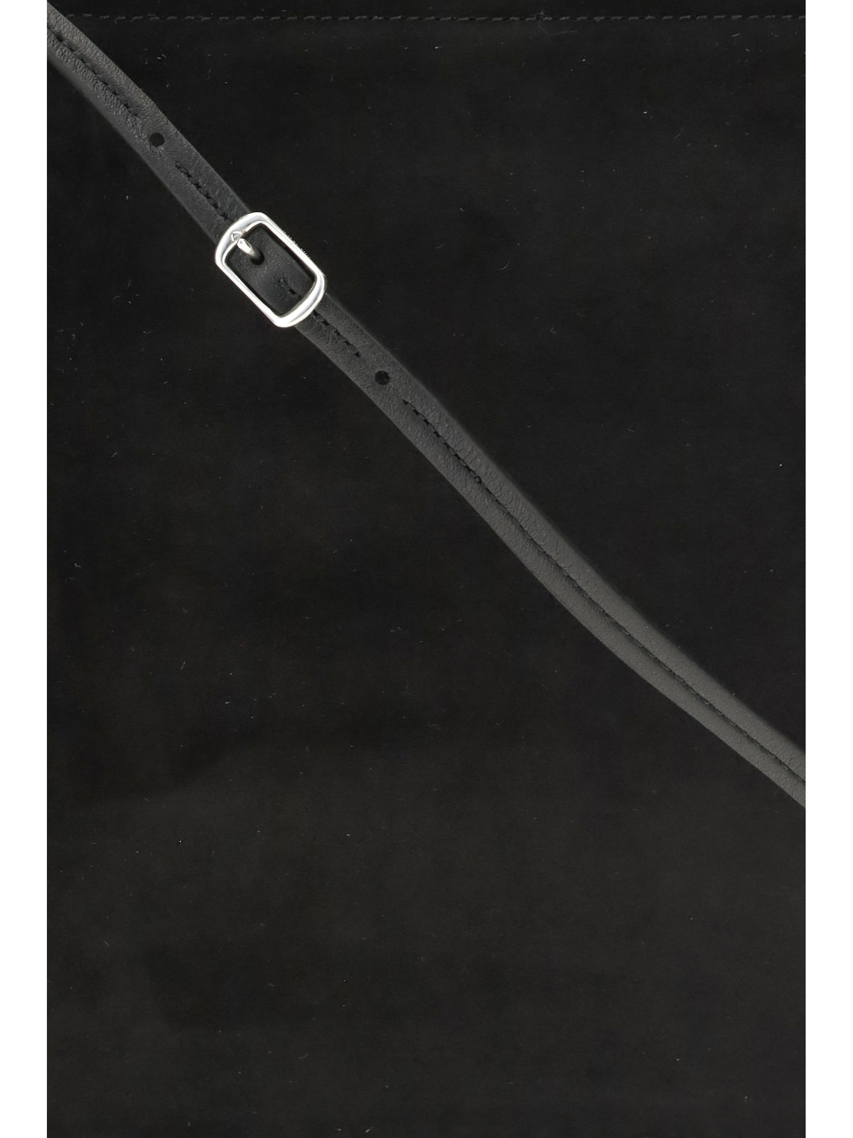 Phoebe Philo Glove suede Clutch - Black  Silver