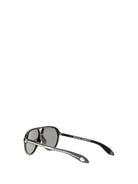 Alexander McQueen Navigator Sunglasses - Black-Gr.White-Black