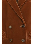 Blazé Milano Jealousy Everynight velvet Blazer - Caramel