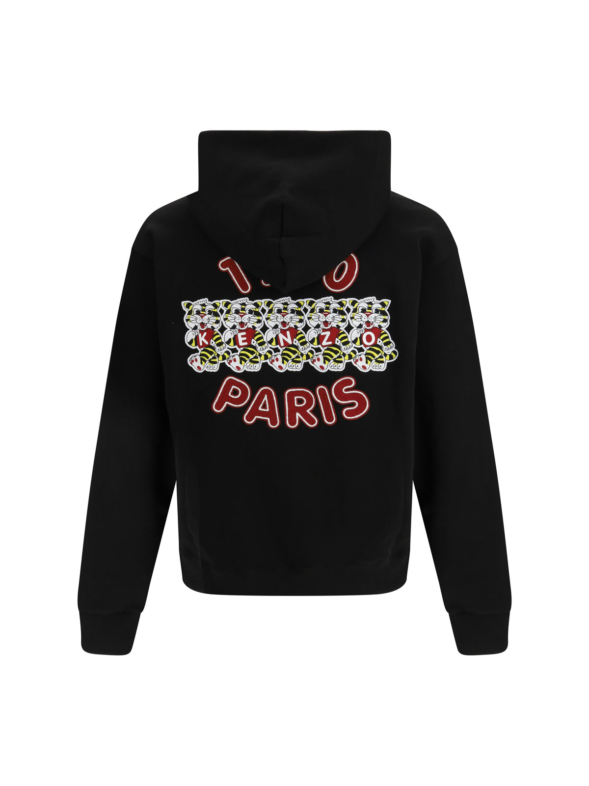 Kenzo Cotton Hoodei Kenzo Wild Tiger - Black