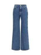 Balmain Straight wide-leg Jeans - Bleu Jean Fonce