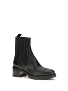 Santoni Ferret leather Boots - Black