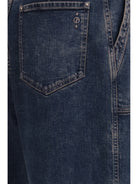 Giorgio Armani Wide-leg Jeans with belt - Grey Navy