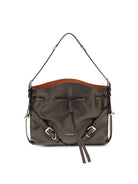Givenchy Small Voyou Bucket Handbag in glossy leather - Chocolate