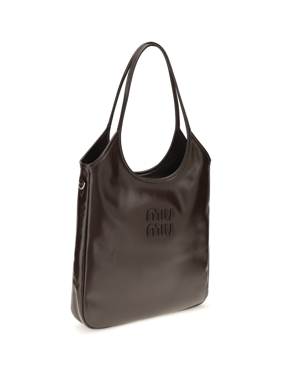 Miu Miu Ivy leather Shoulder Bag - Moro