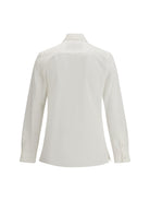 Valentino Rockstud Untitled Cotton Shirt - White
