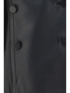 Alaïa Fitted leather Caban Coat - Noir Alaia