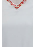 Versace T-shirt by Versace with greca details - Optical White