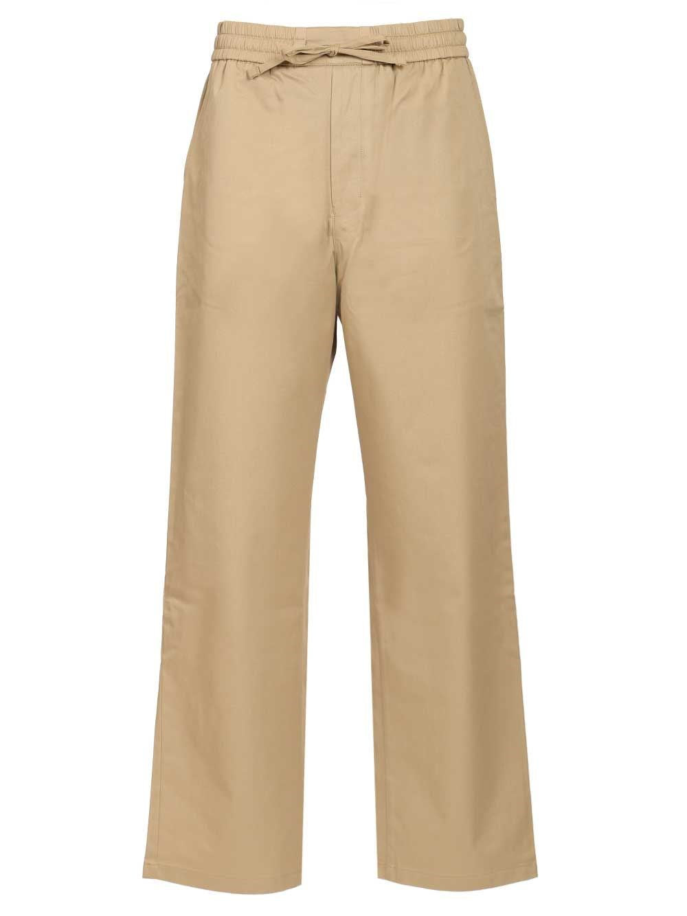 Ami Elasticated Waist Trousers - Beige