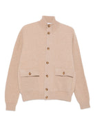 Lardini Knitted Bomber Jacket - Beige