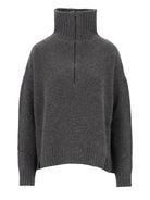 Max Mara Cashmere Yarn Turtleneck Sweater - Grey
